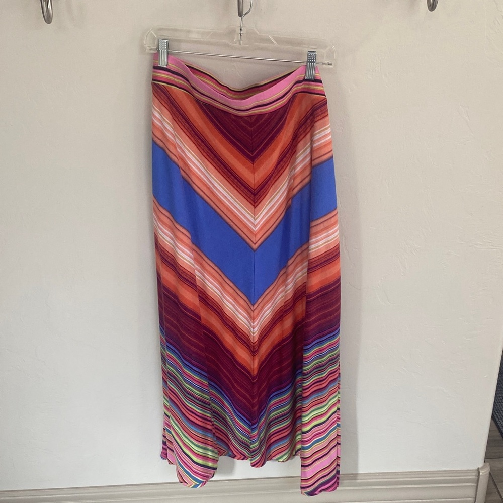 Colorful Chevron Maxi Skirt